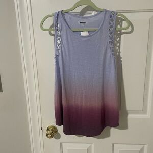 Summer lattice top hombre nwt large